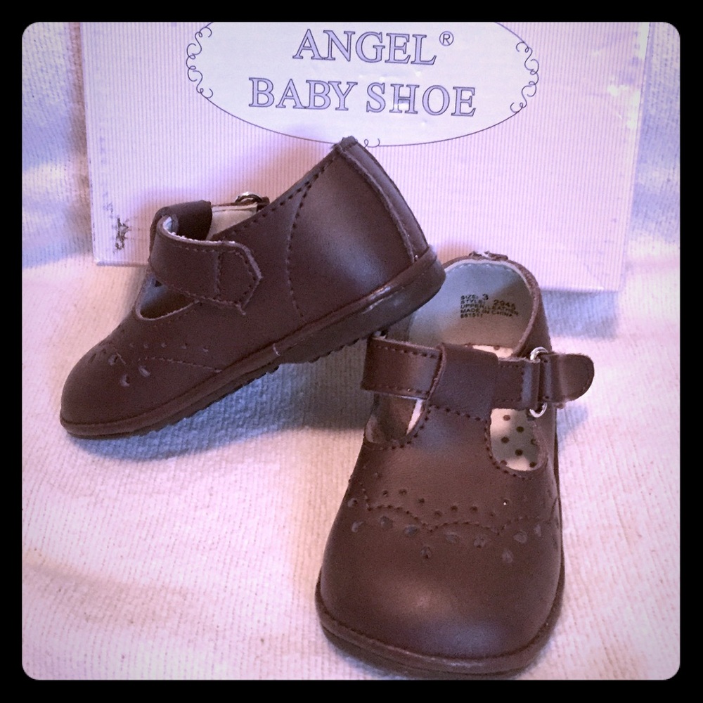 NIB Angel Baby Brown Leather Shoes